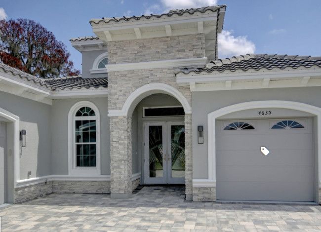 stucco house